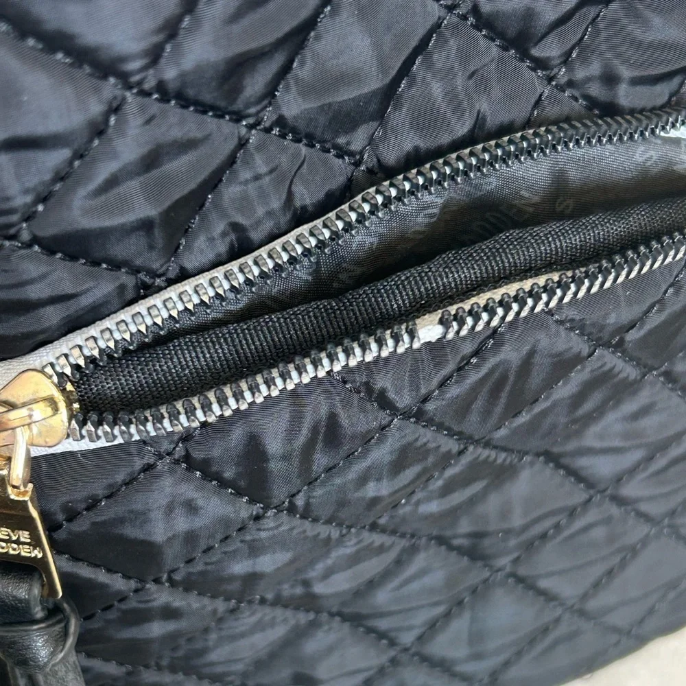 STEVE MADDEN QUILTED NYLON BACKPACK/PURSE